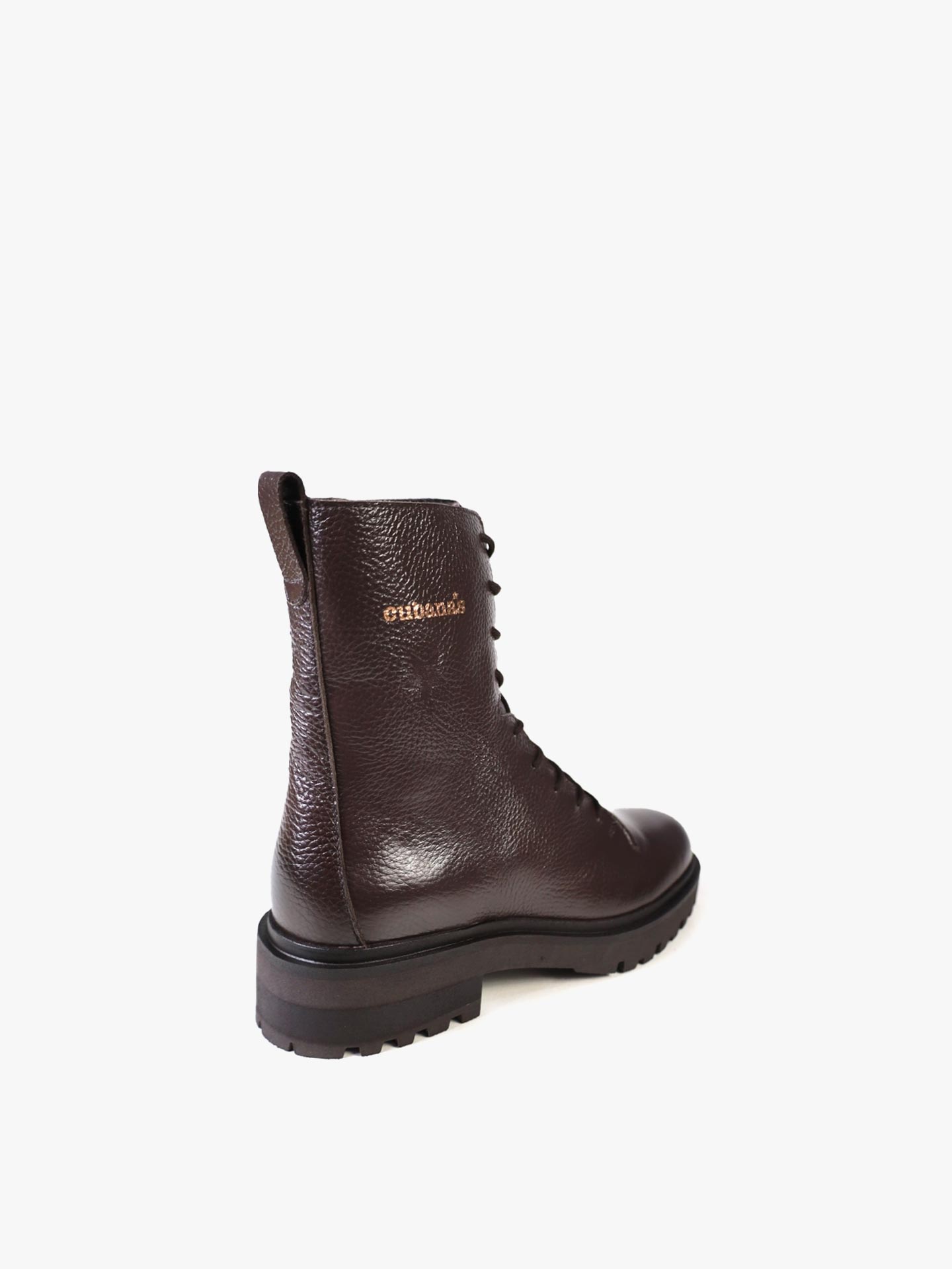 Botas com Atacadores em Pele