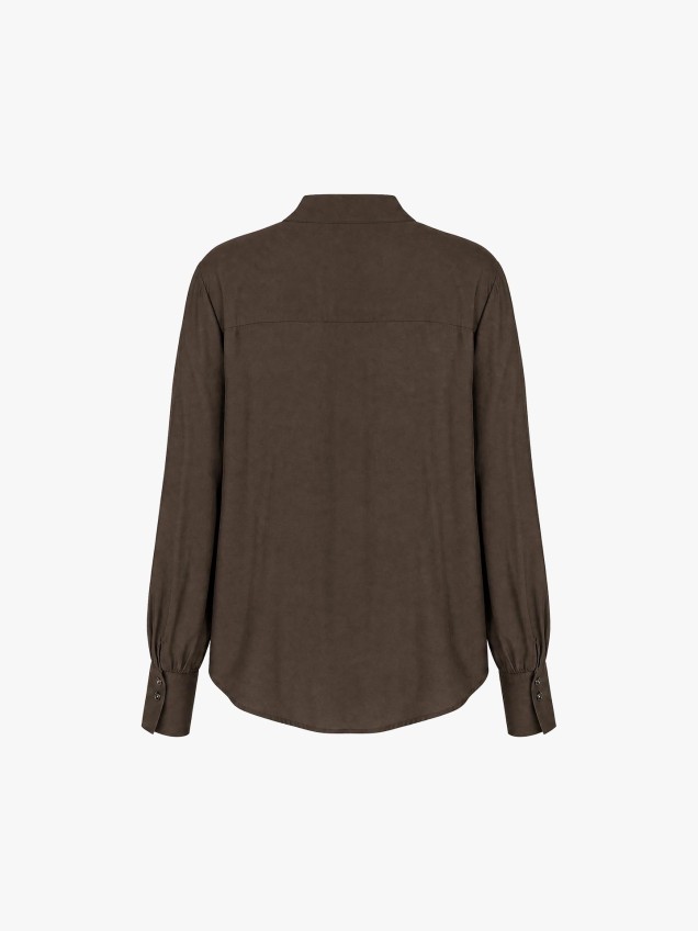 Blusa com Gola de Laço Alina
