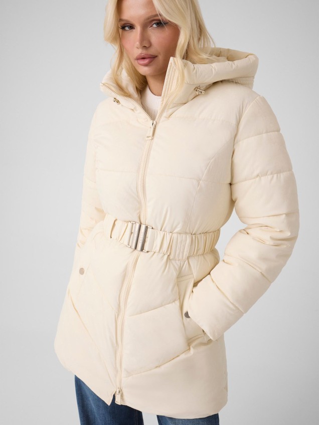 Blus�o Puffer de Comprimento M�dio