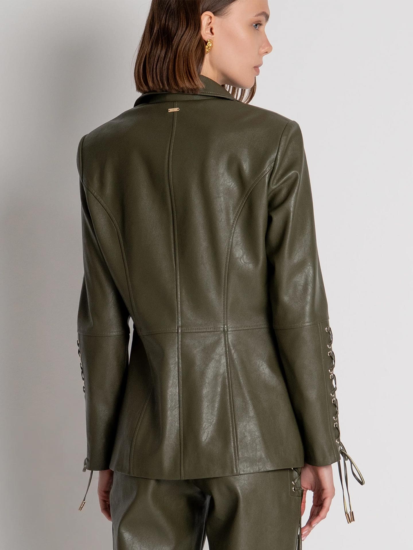 Blazer Regular Fit de Abotoamento Simples