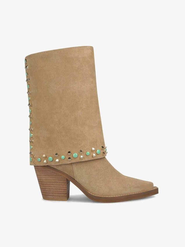 Botas de Salto com Tachas