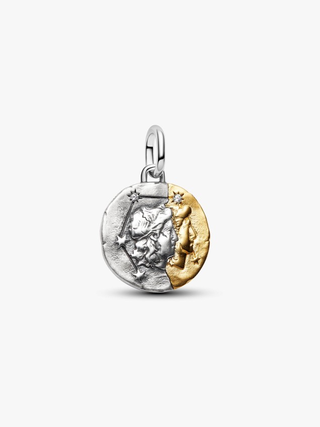 Conta Medalhão Zodíaco Gémeos