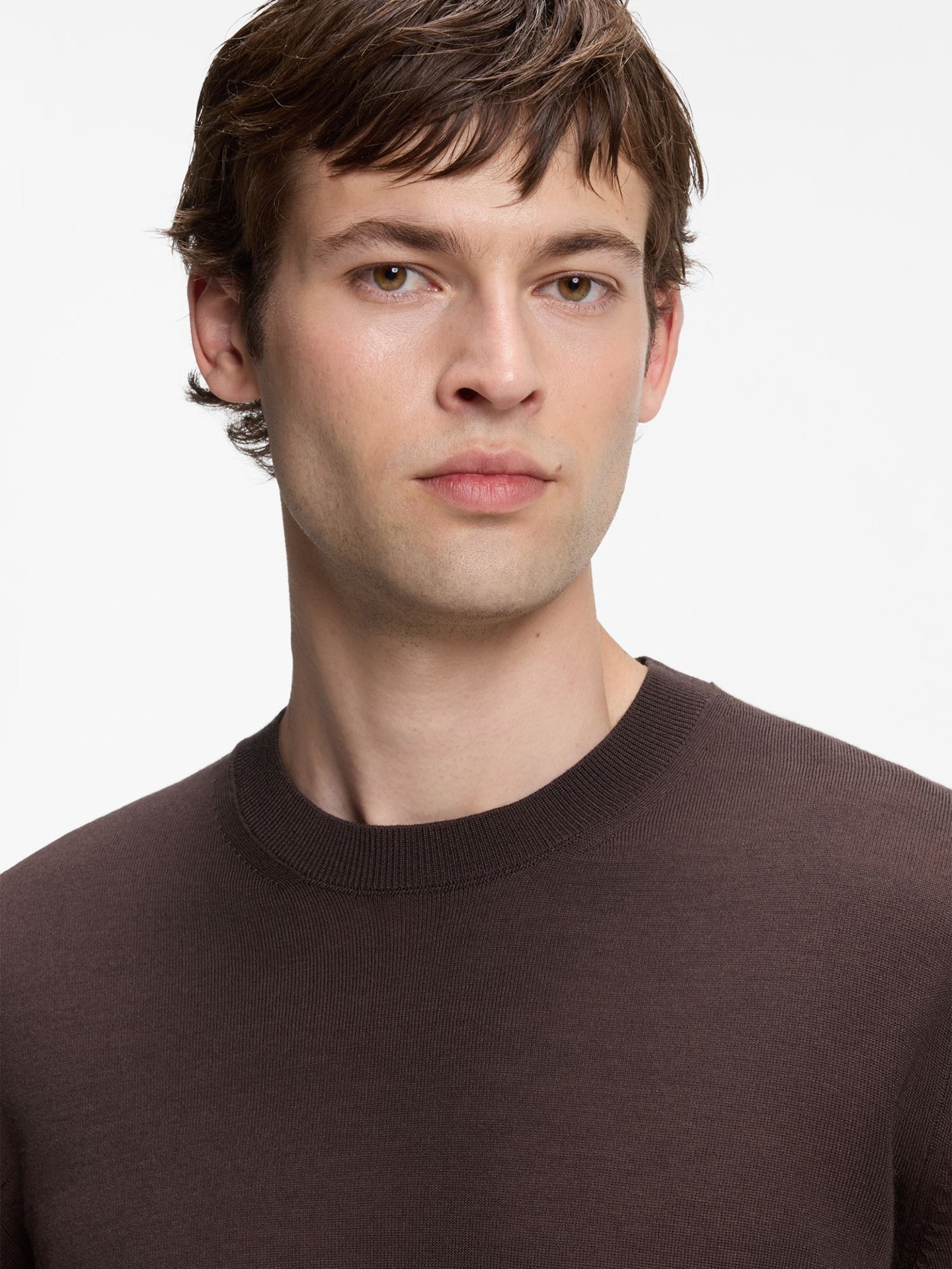 Camisola Regular Fit em Lã Merino