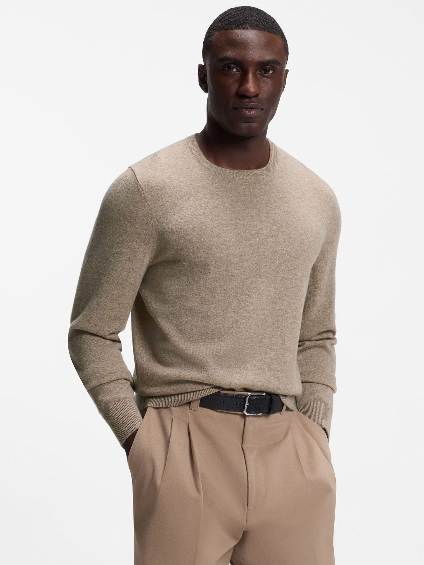 Camisola de Malha com Gola Redonda