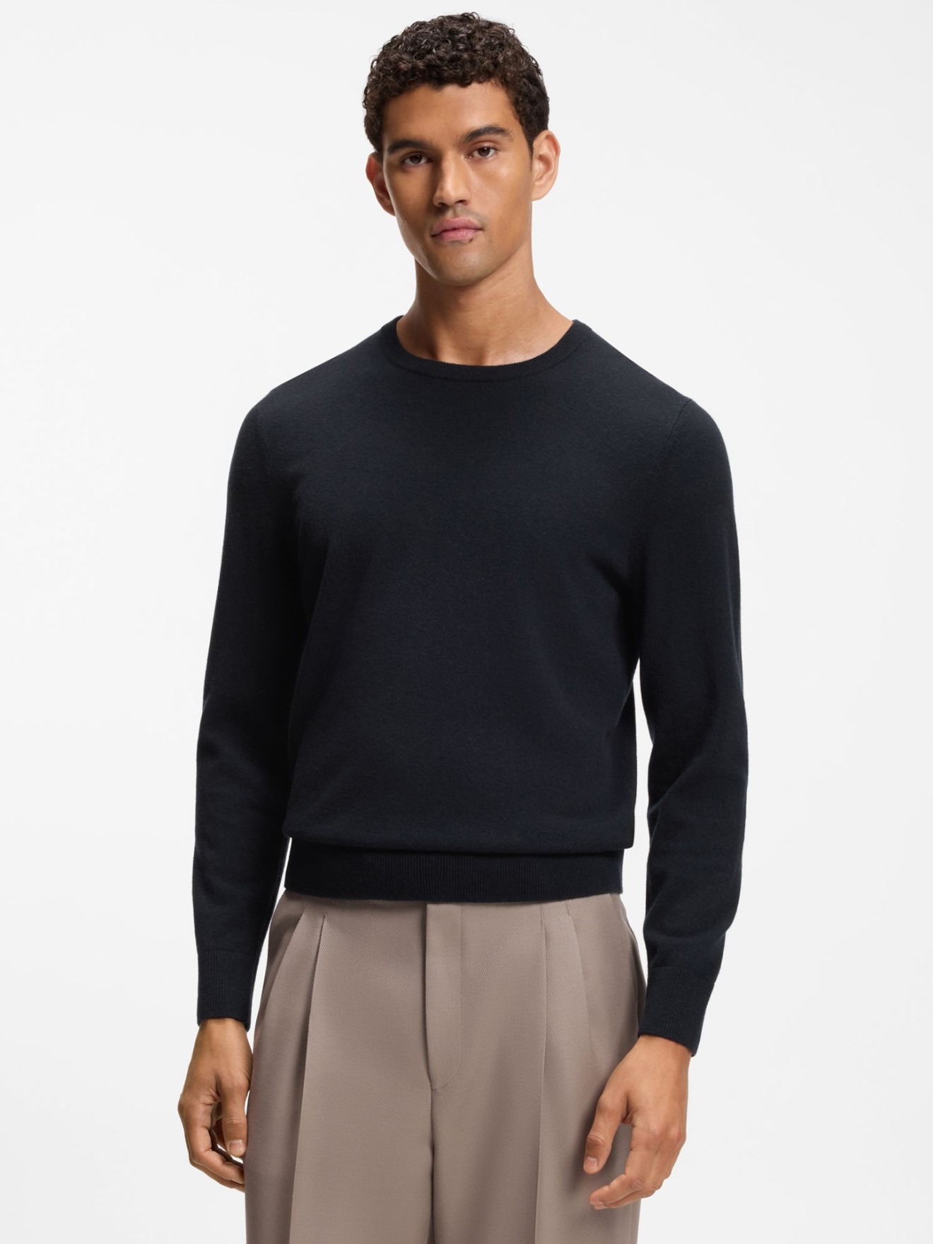 Camisola de Malha com Gola Redonda