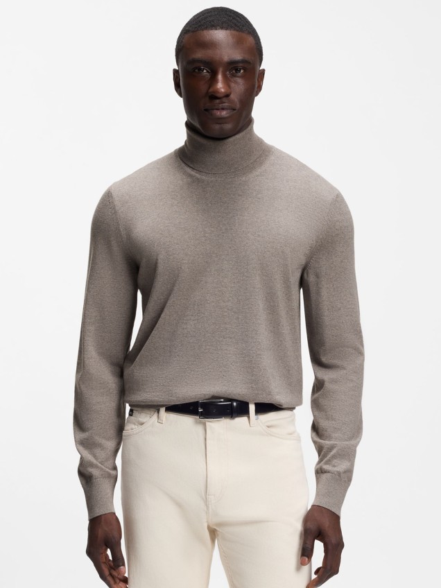 Camisola de Gola Alta em L�