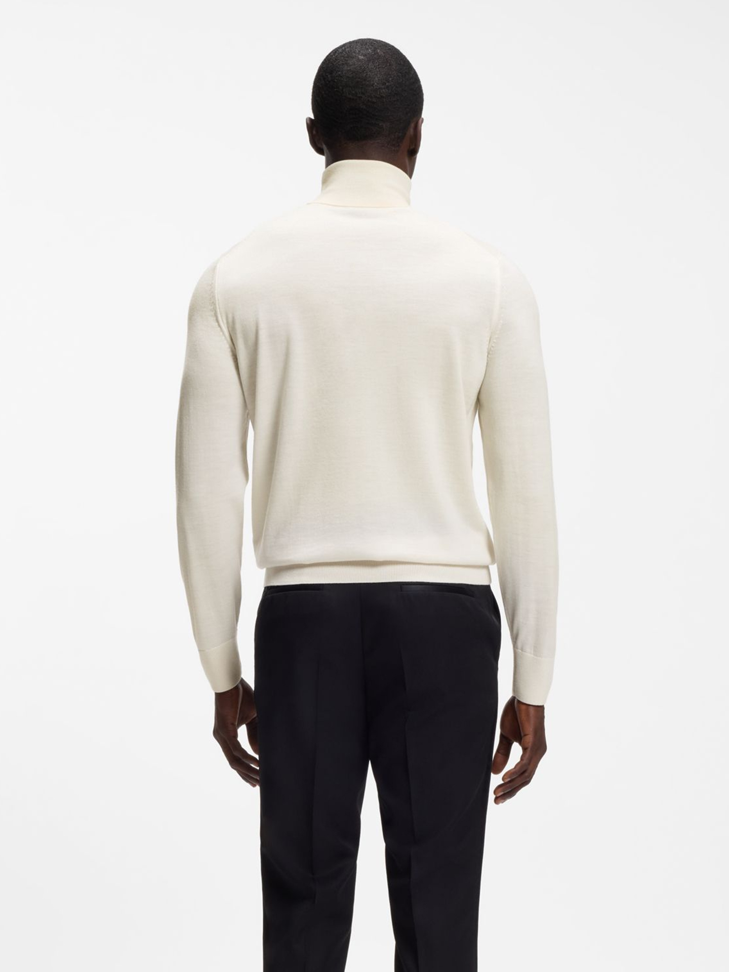 Camisola de Gola Alta em Lã