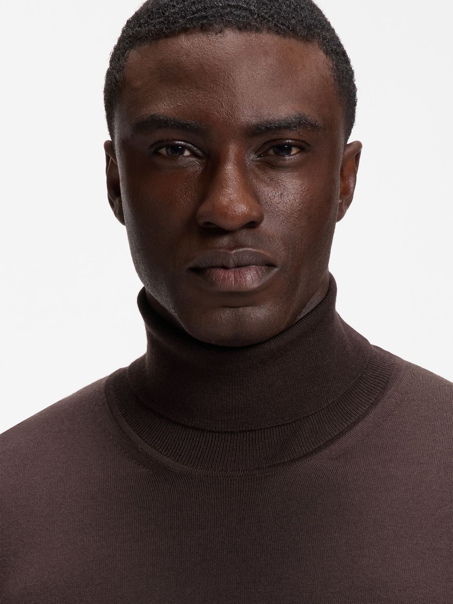 Camisola de Gola Alta em Lã