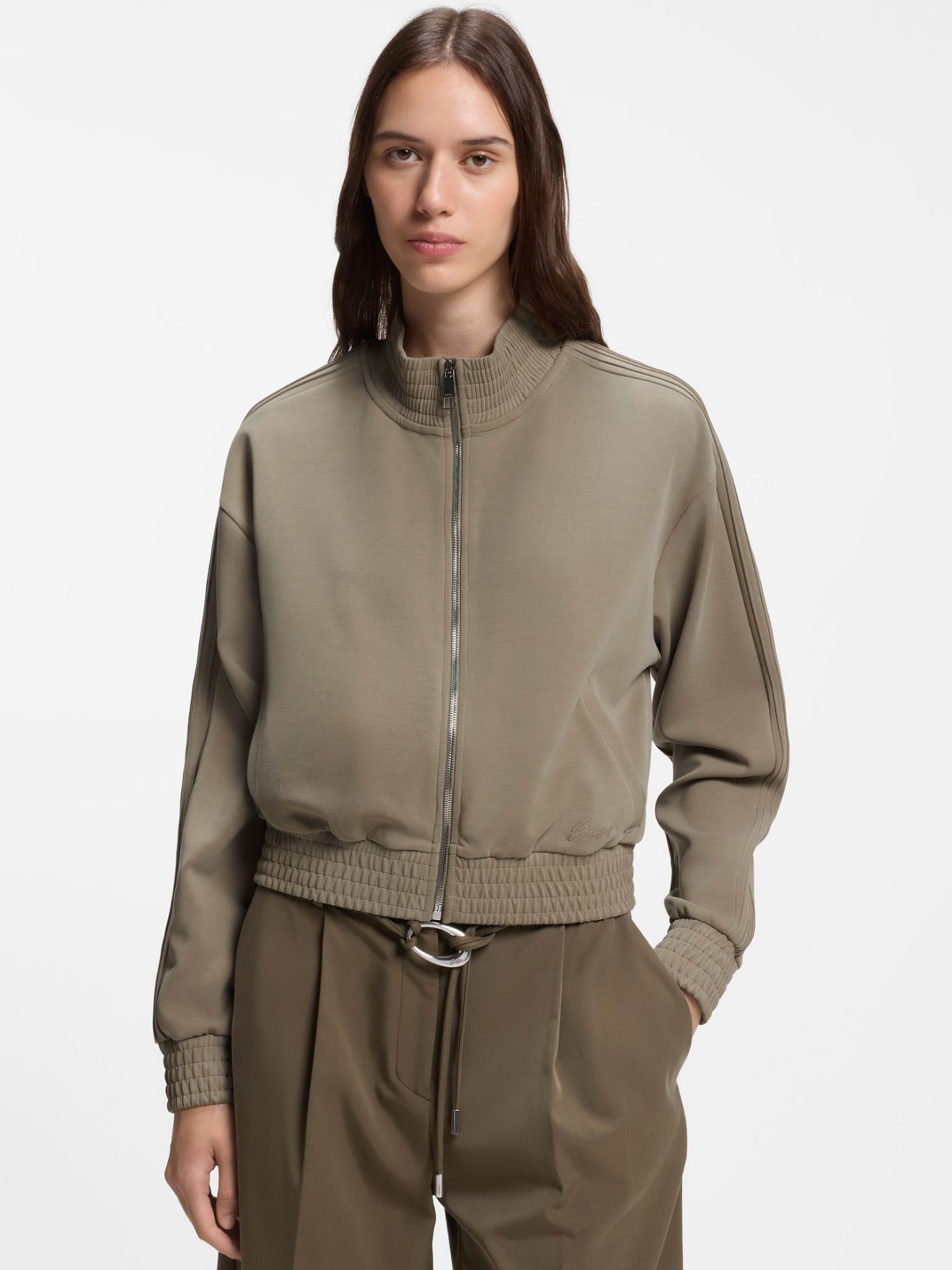 Casaco Relaxed Fit com Fecho