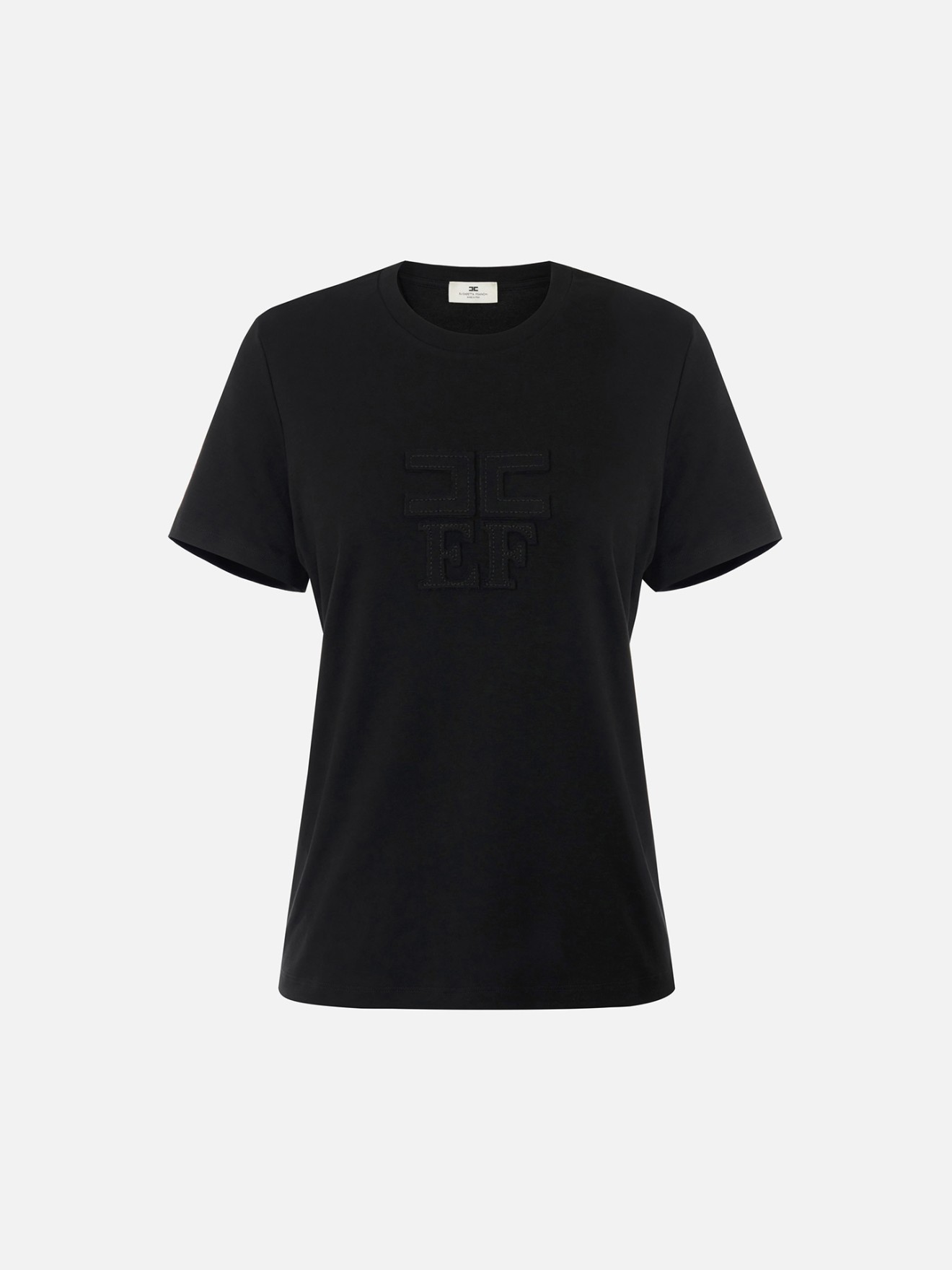 T-shirt com Detalhe em Relevo