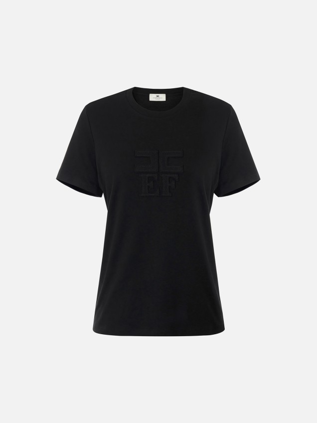 T-shirt com Detalhe em Relevo