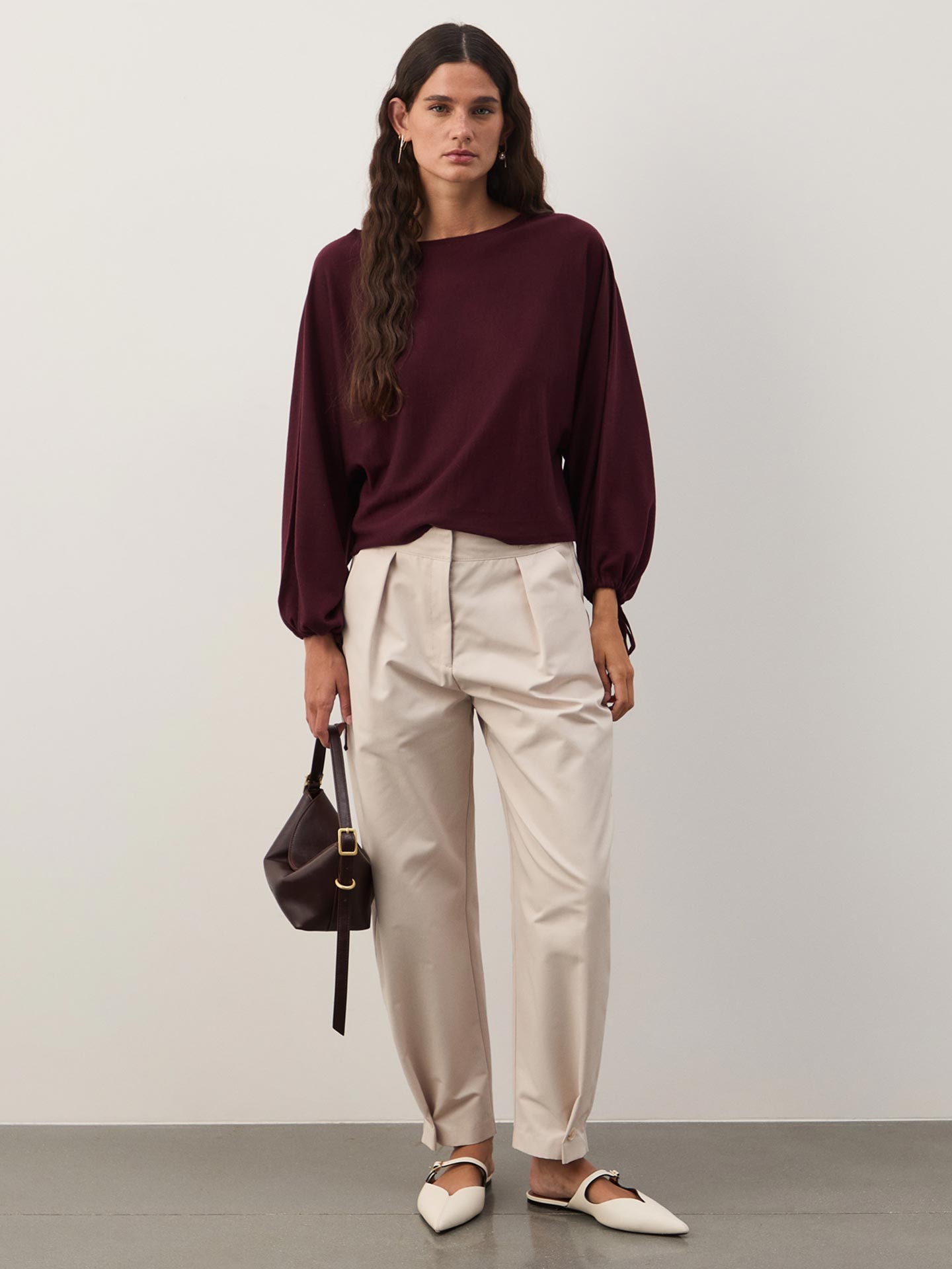 Camisola de Malha com Decote Barco