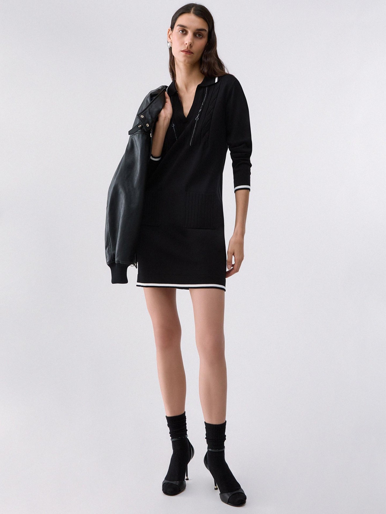 Vestido Curto de Malha