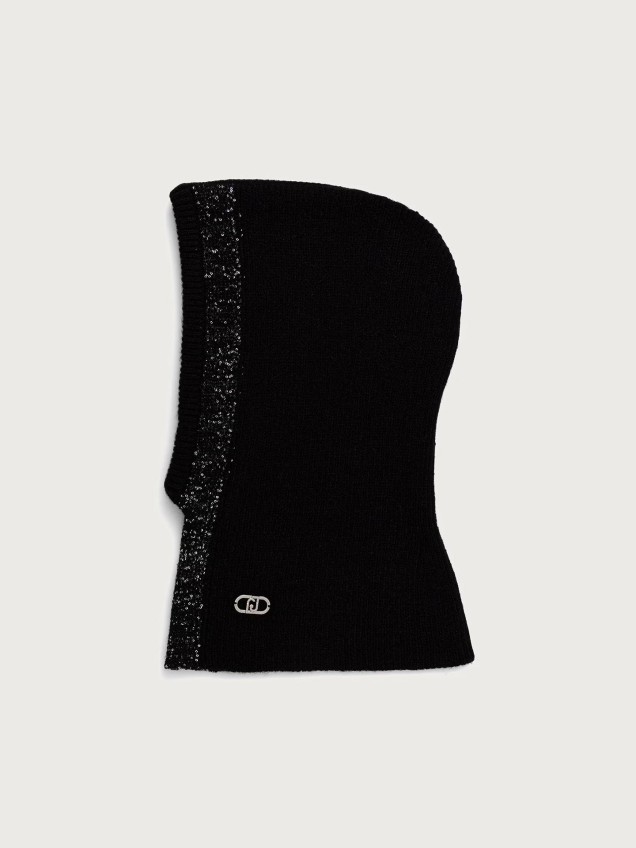 Balaclava em Malha com Lantejoulas