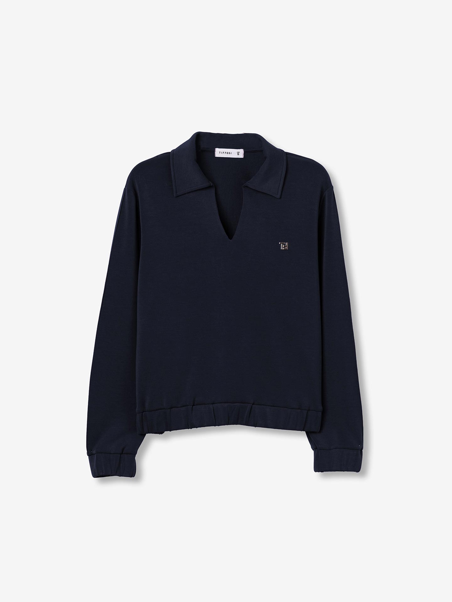 Sweatshirt com Gola Polo
