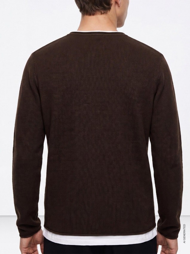 Camisola Slim Fit em Malha