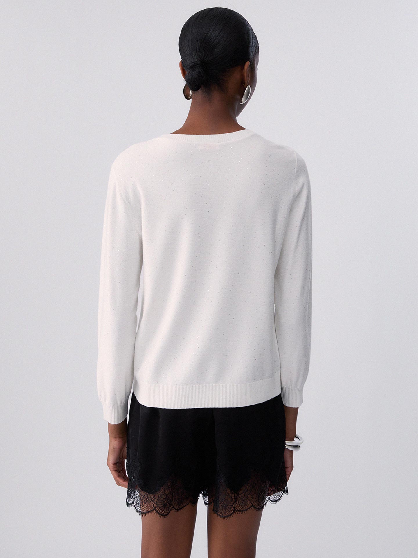 Camisola de Malha com Gola Redonda