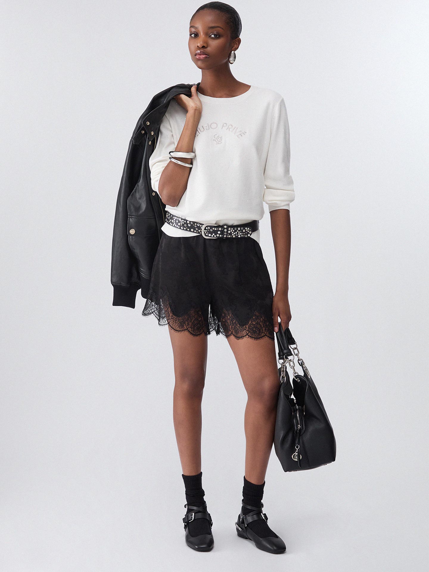 Camisola de Malha com Gola Redonda