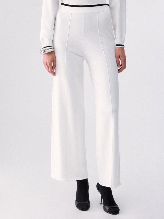 Cal�as de Malha Wide Leg