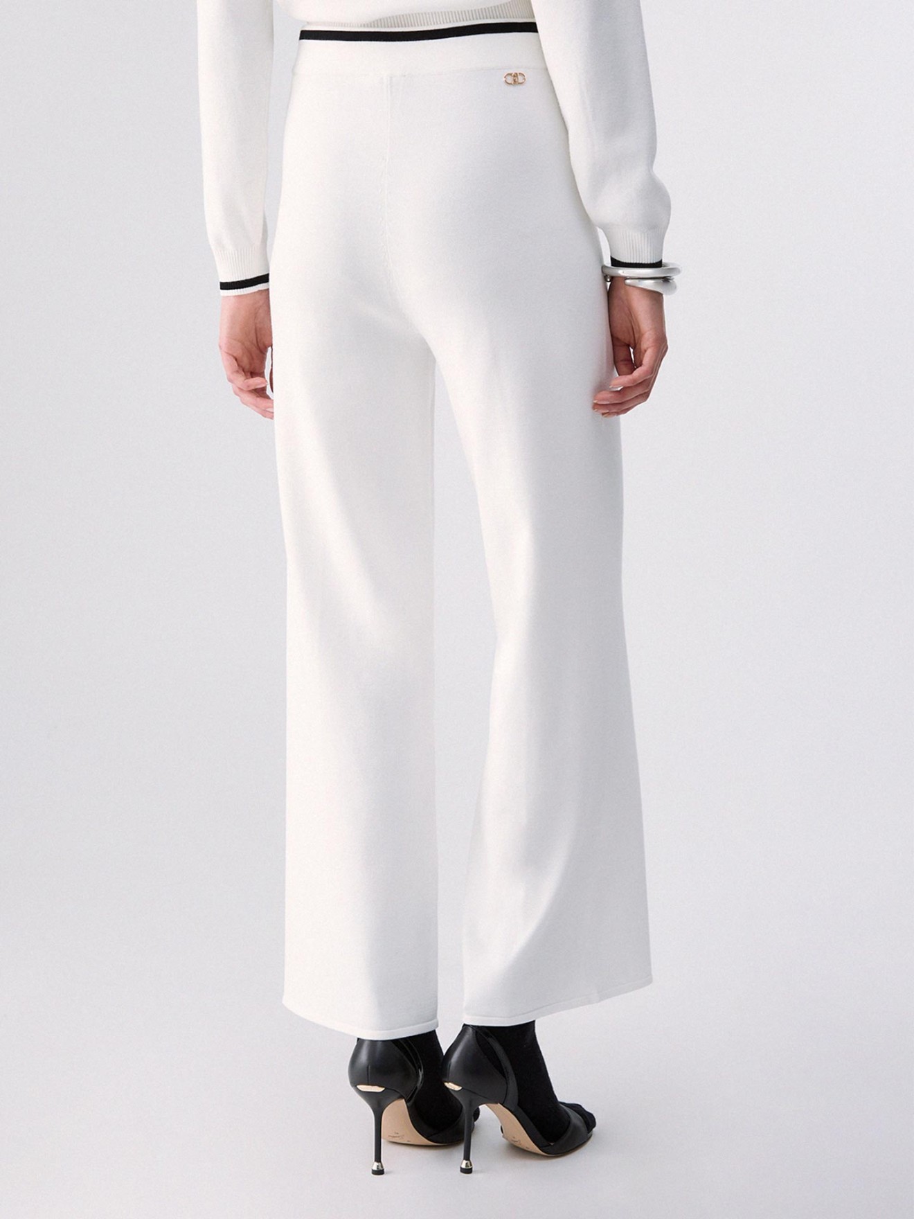 Cal�as de Malha Wide Leg