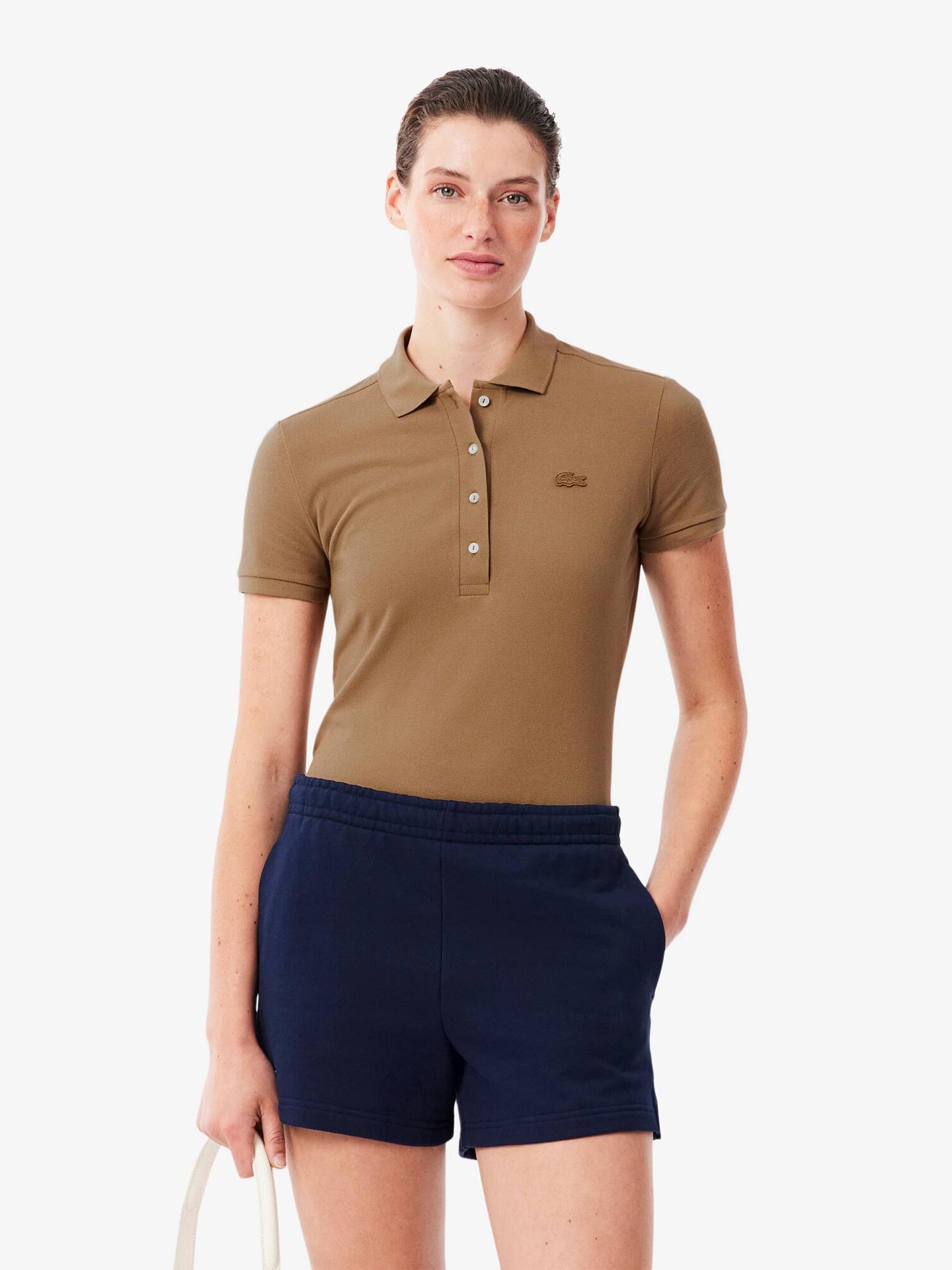 Polo Slim Fit em Piqué de Algodão