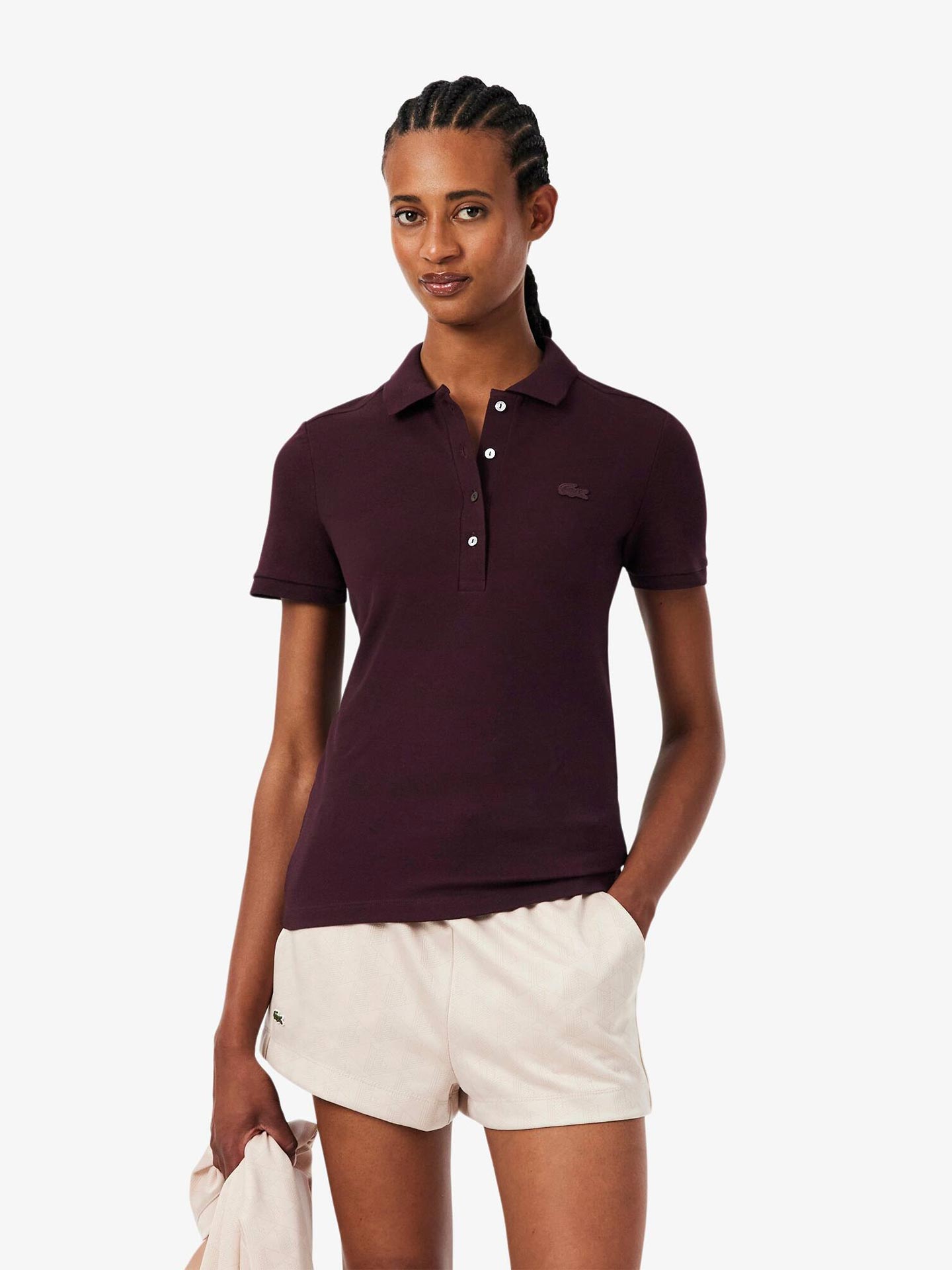 Polo Slim Fit em Piqué de Algodão