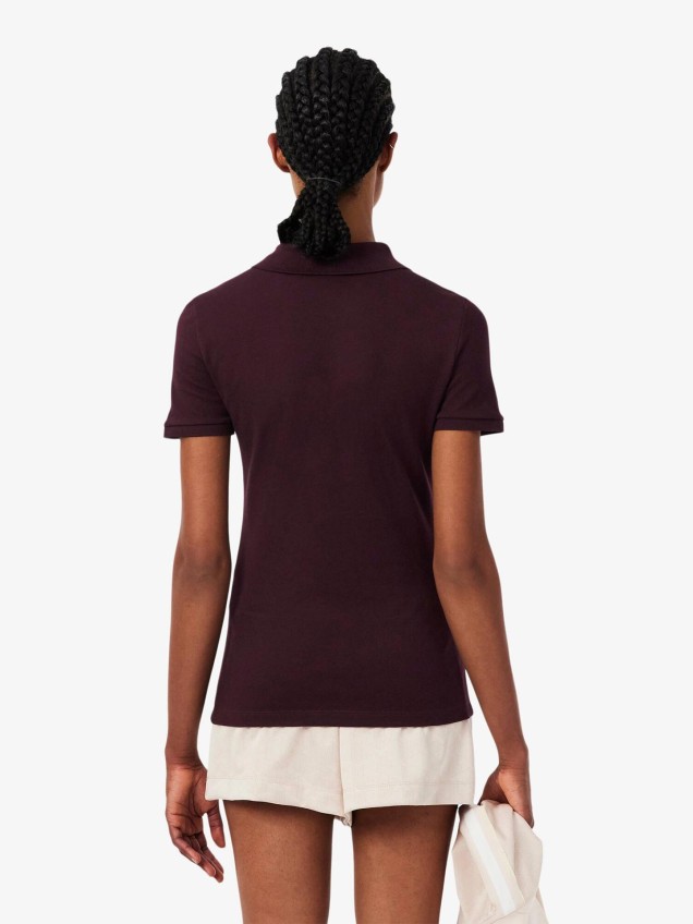 Polo Slim Fit em Piqué de Algodão