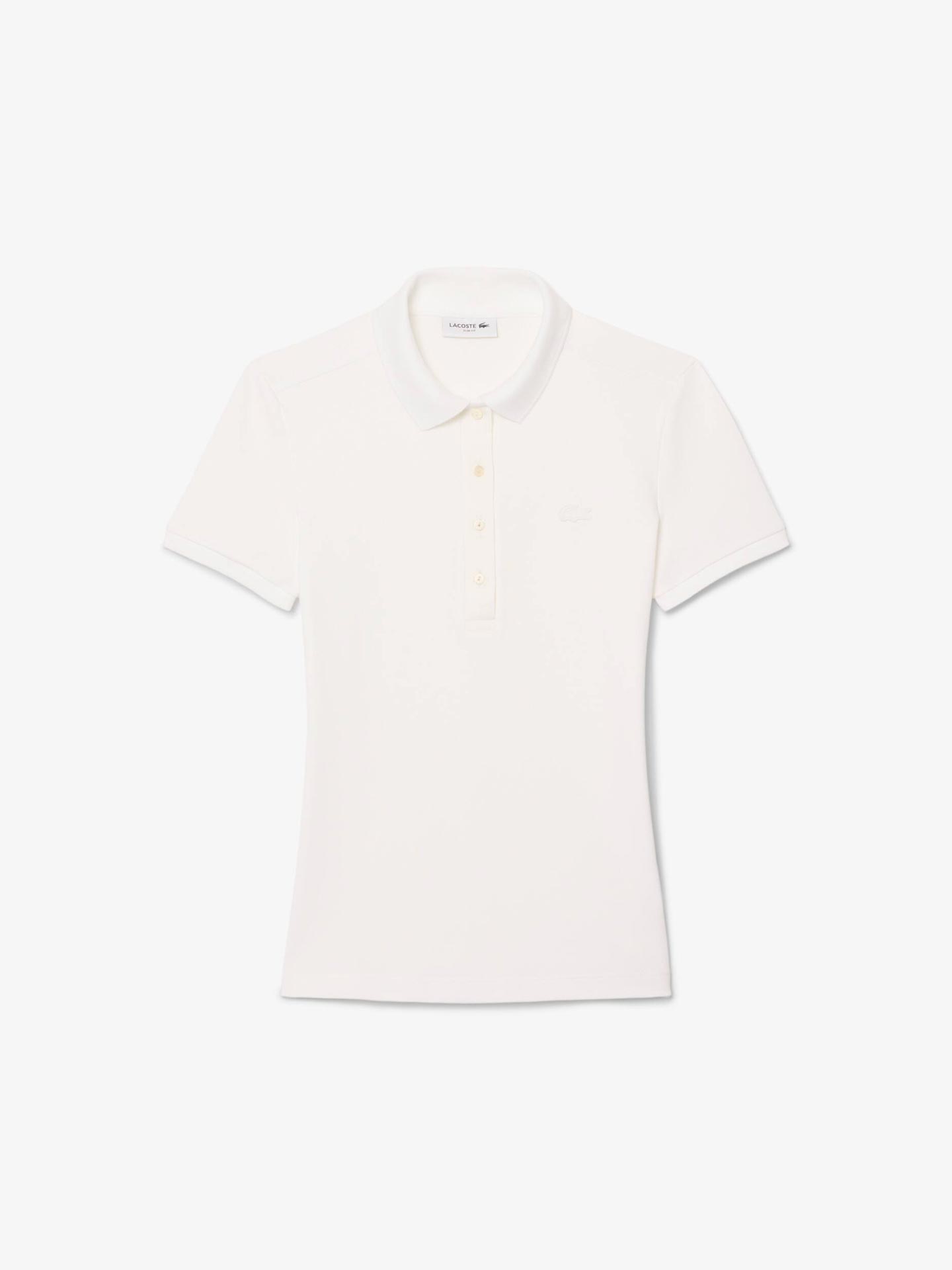 Polo Slim Fit em Piqué de Algodão
