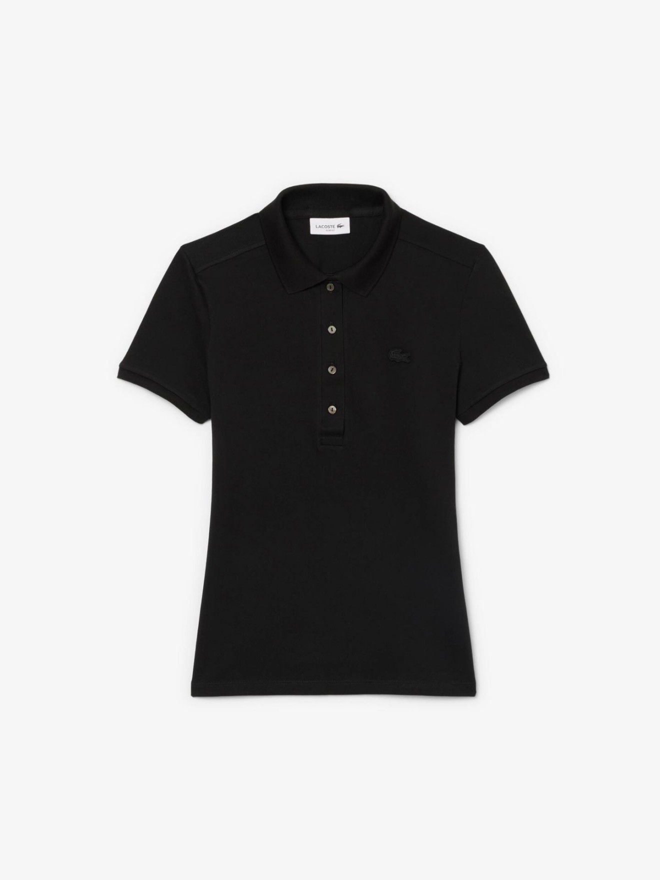 Polo Slim Fit em Piqué de Algodão