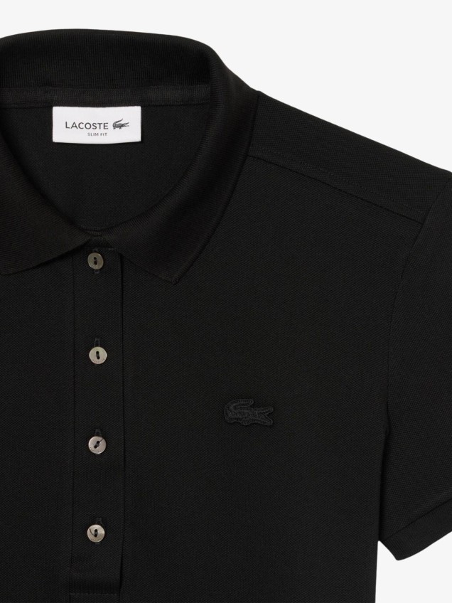Polo Slim Fit em Piqué de Algodão