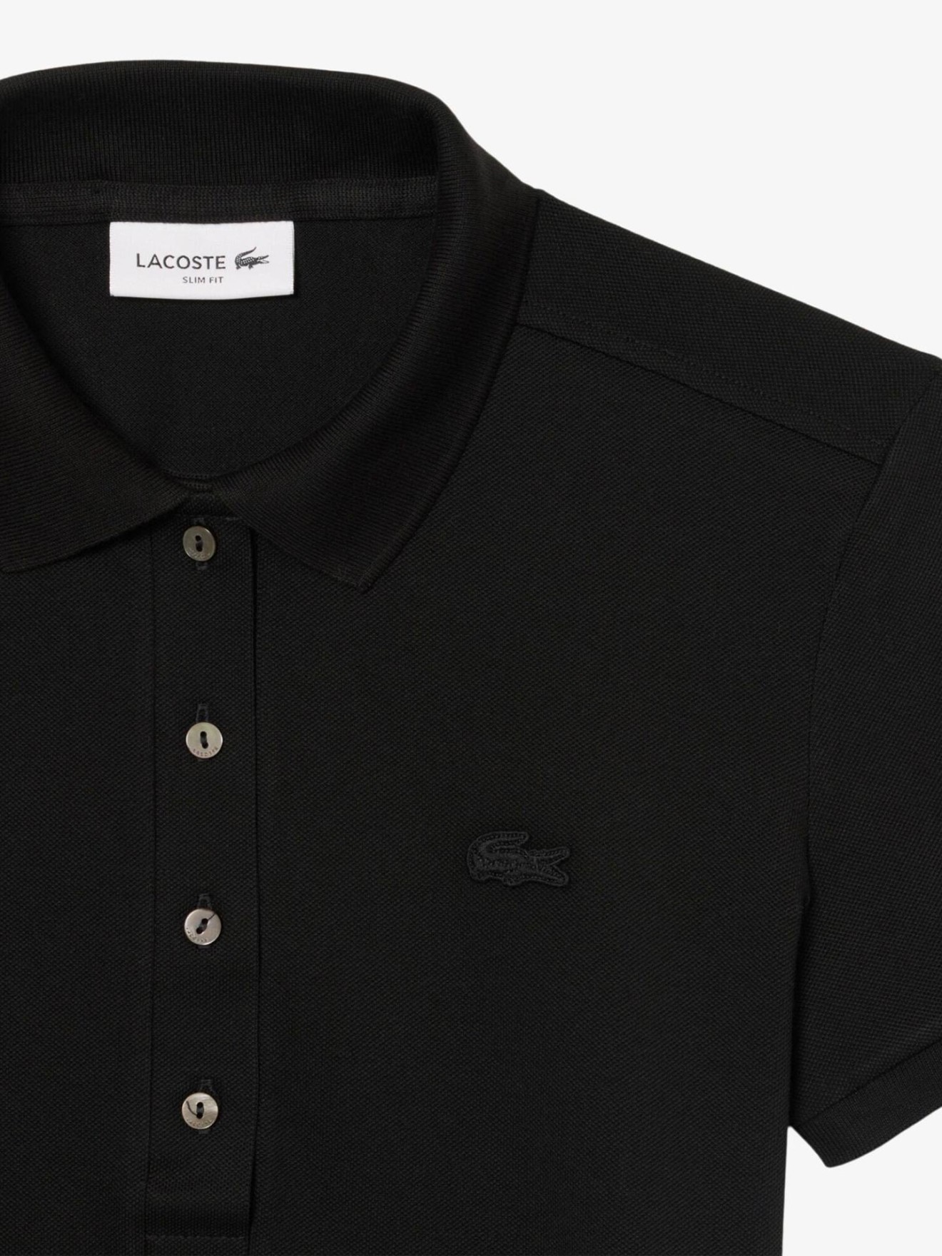 Polo Slim Fit em Piqué de Algodão