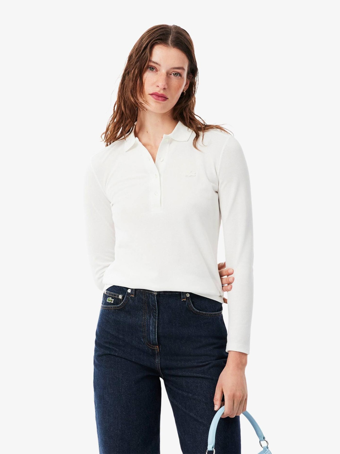 Polo Slim Fit em Mini Piqué