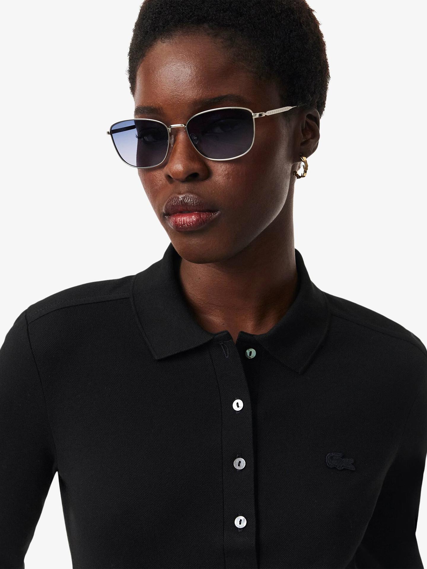 Polo Slim Fit em Mini Piqué