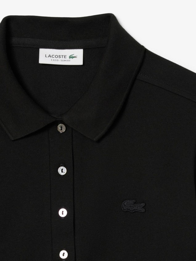 Polo Slim Fit em Mini Piqué