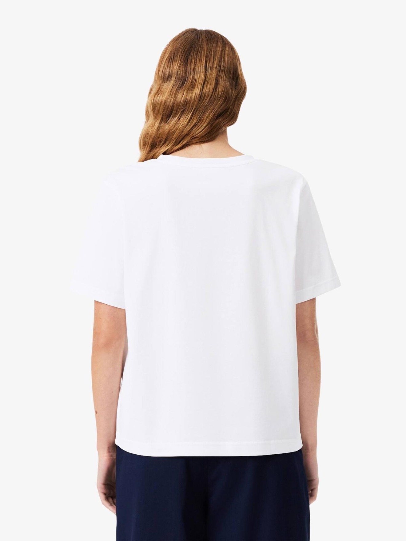T-shirt com Decote em V Relaxed Fit