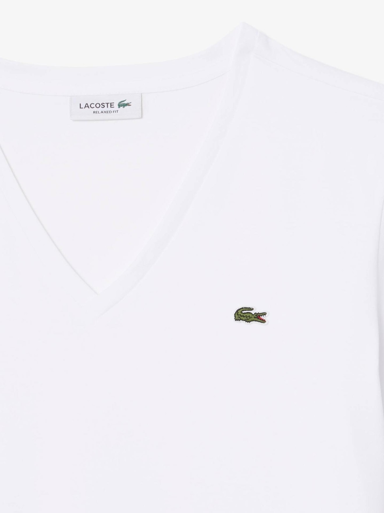 T-shirt com Decote em V Relaxed Fit