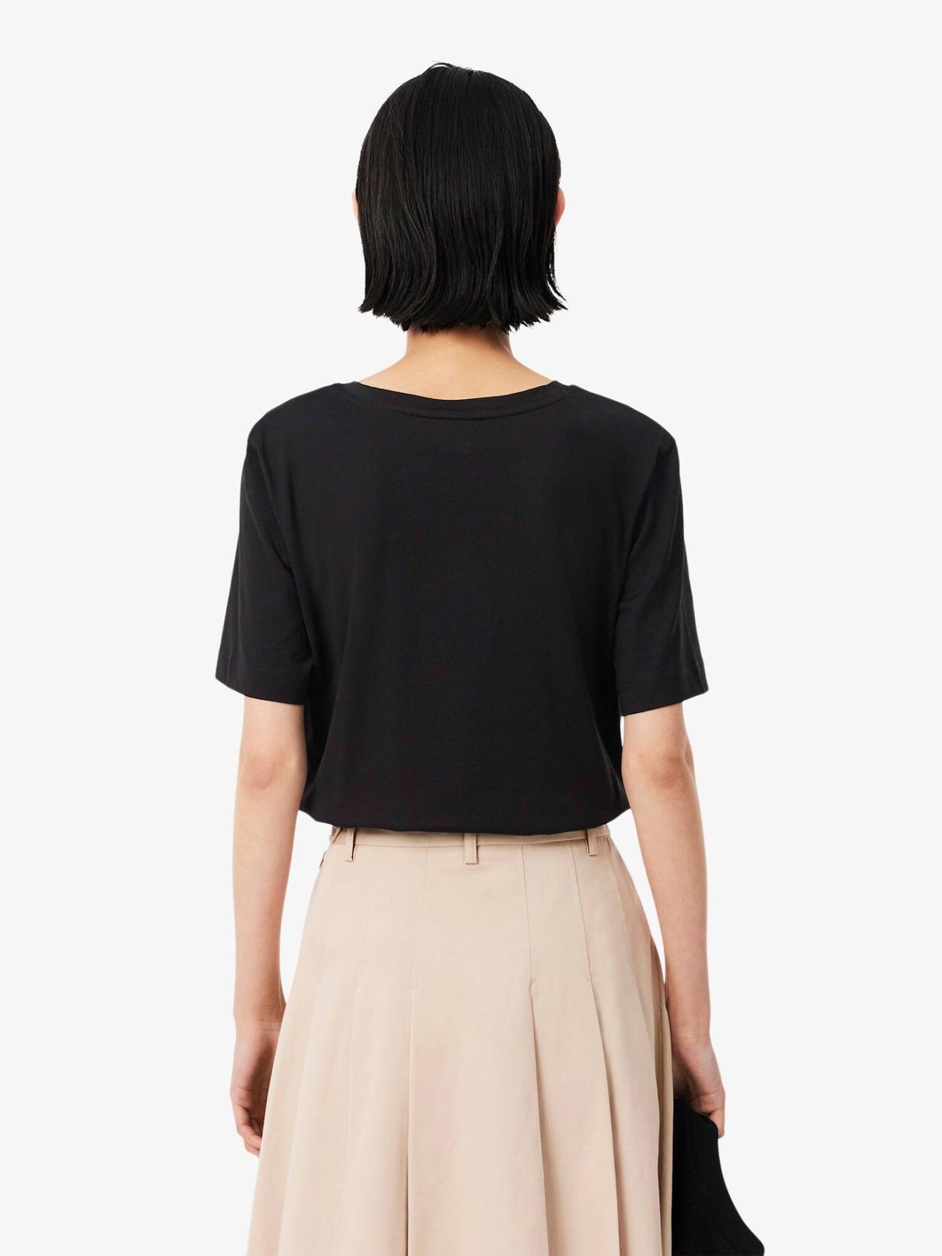 T-shirt com Decote em V Relaxed Fit