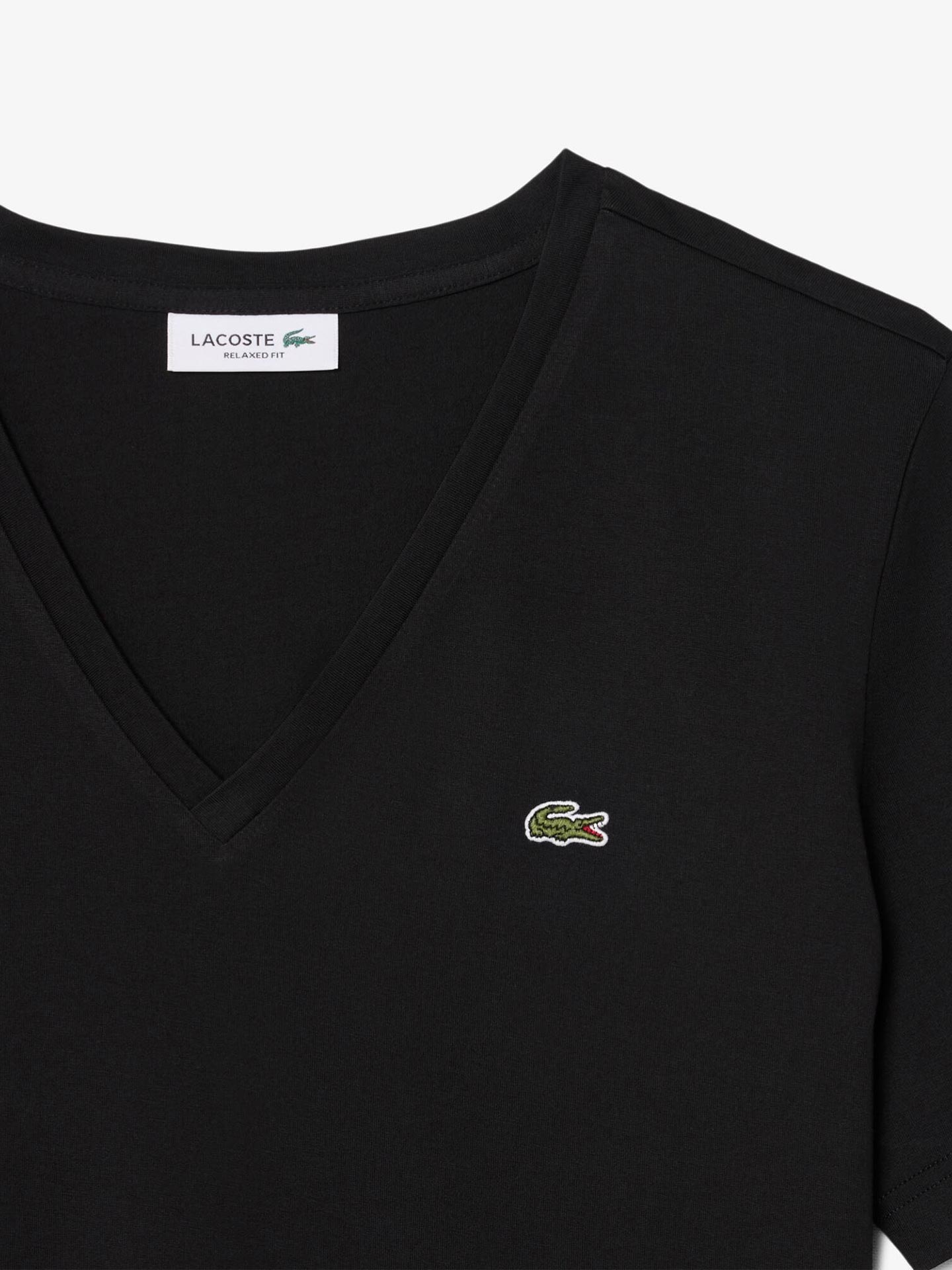 T-shirt com Decote em V Relaxed Fit