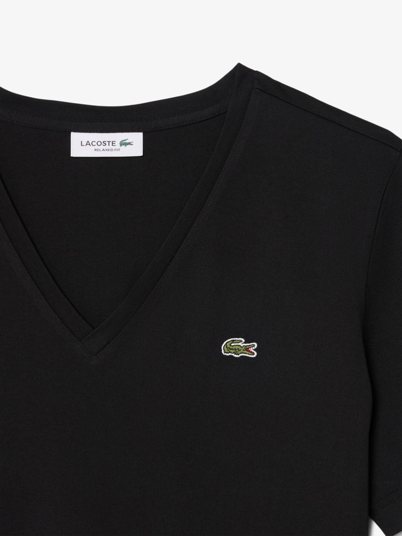T-shirt com Decote em V Relaxed Fit