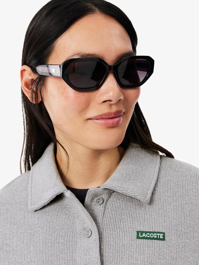 Sweatshirt Oversize com Gola de Polo Canelada
