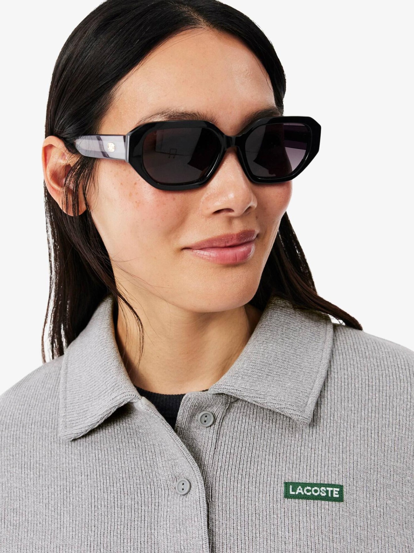Sweatshirt Oversize com Gola de Polo Canelada