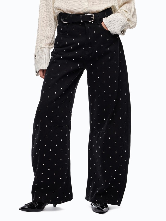 Cal�as de Ganga Barrel Fit com Tachas