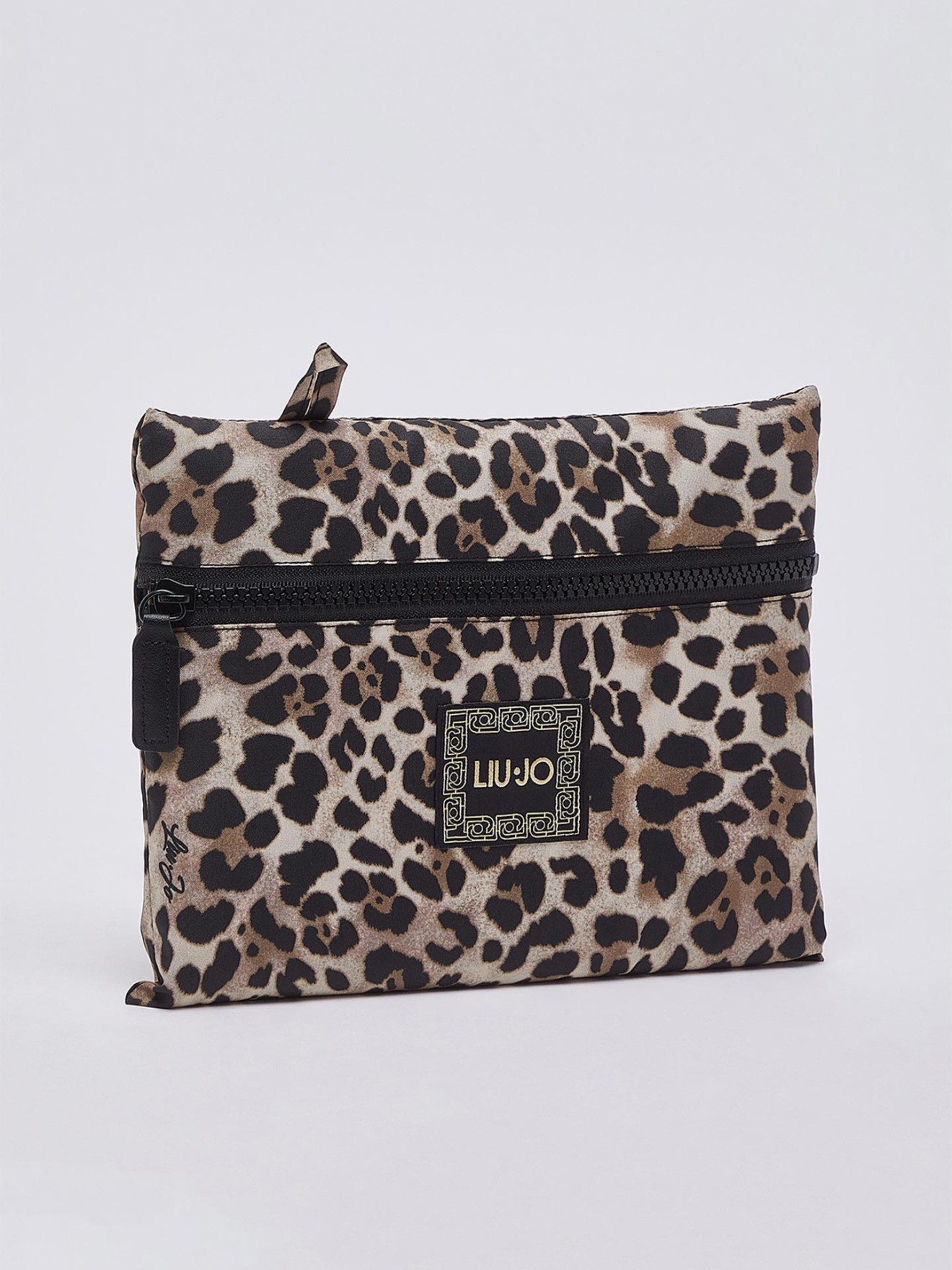 Capa com Capuz e Padr�o Animal Print