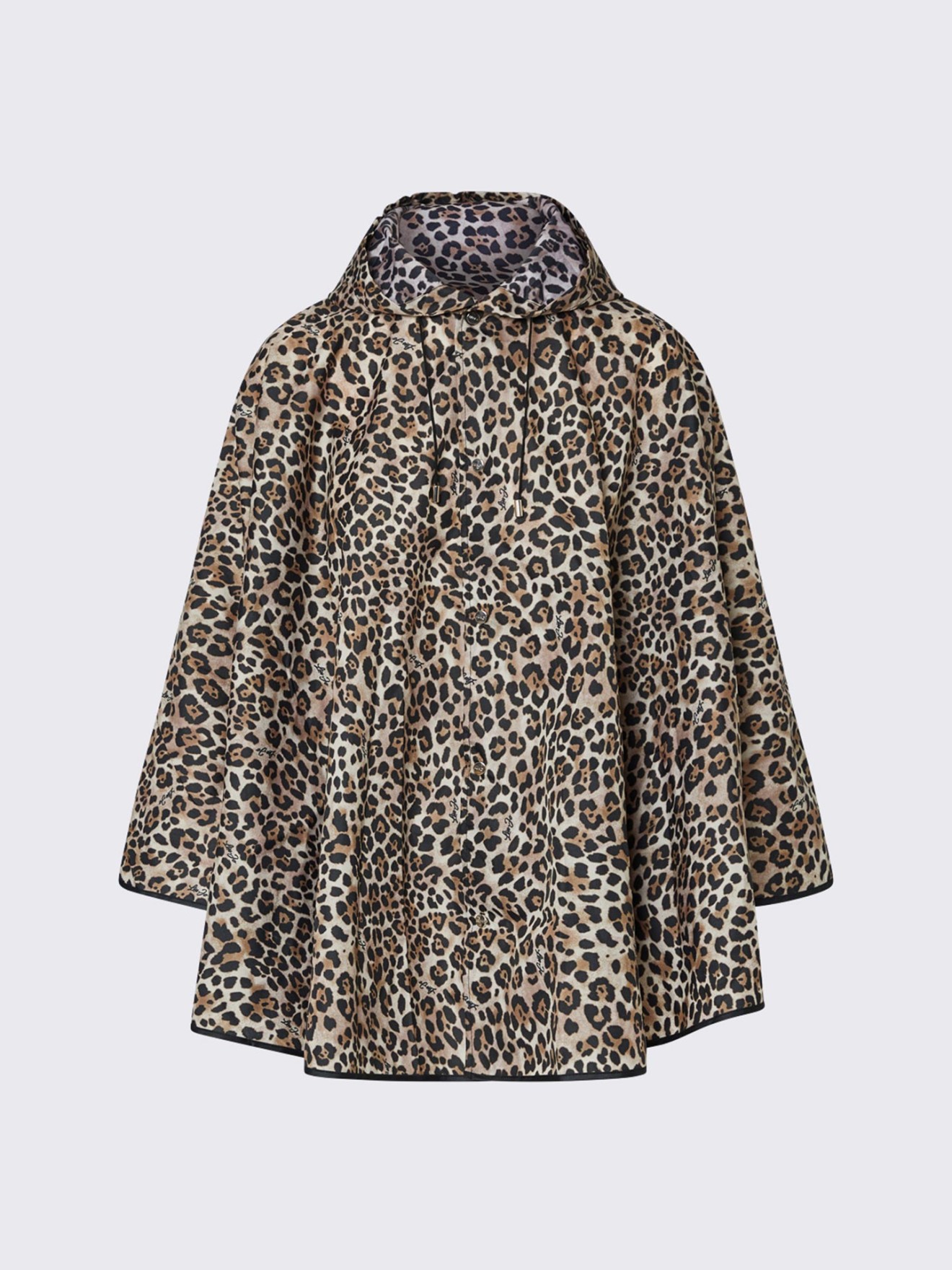 Capa com Capuz e Padr�o Animal Print