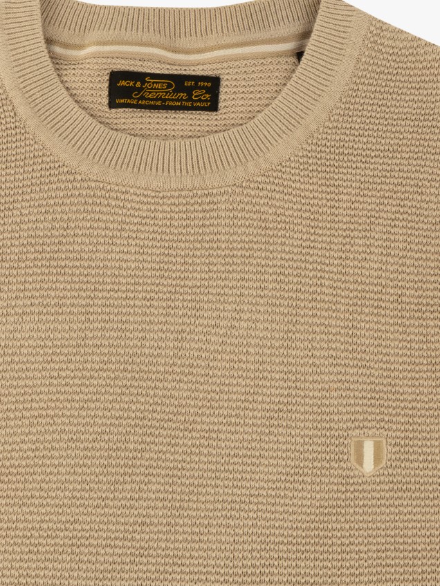 Camisola de Malha com Gola Redonda