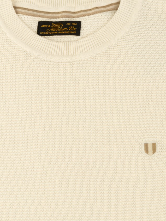 Camisola de Malha com Gola Redonda