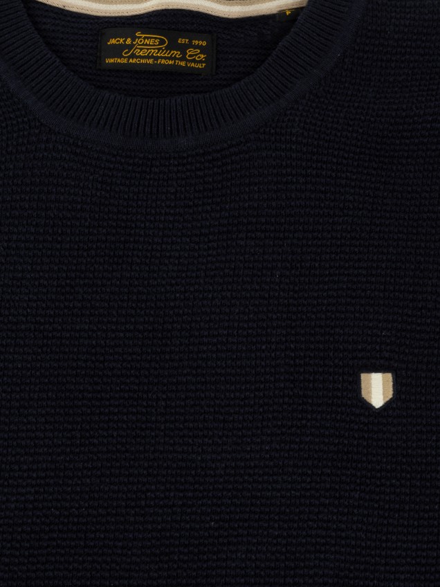 Camisola de Malha com Gola Redonda