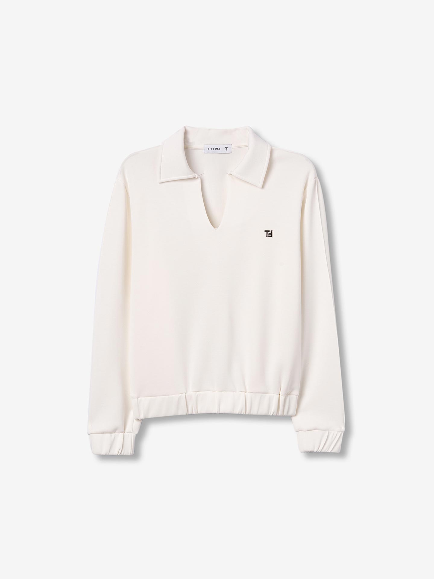 Sweatshirt com Gola Polo