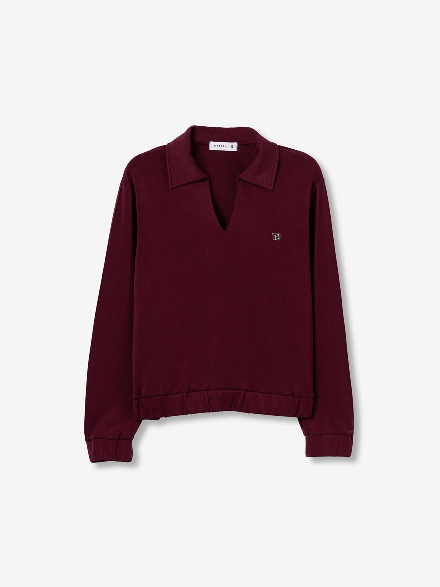 Sweatshirt com Gola Polo