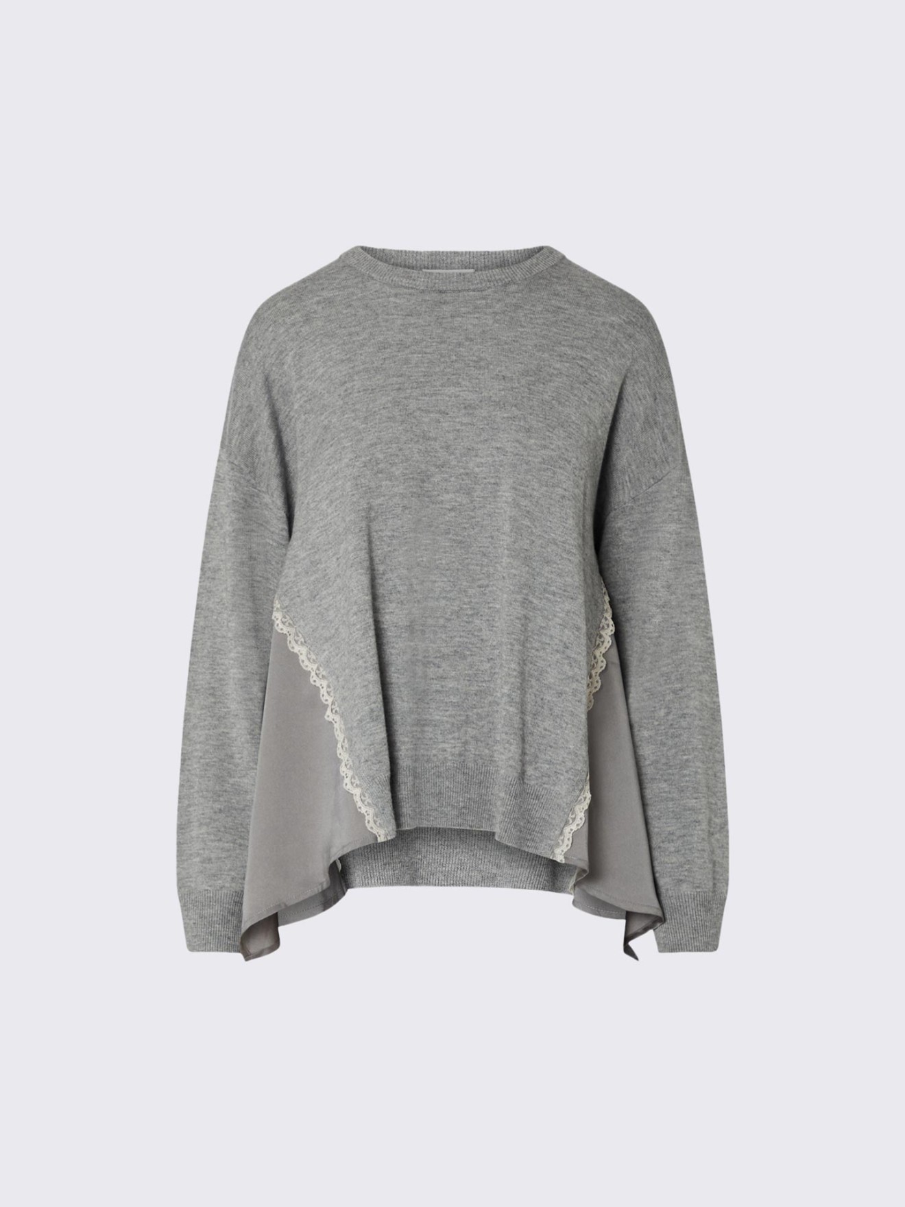 Camisola com Inser��es de Cetim